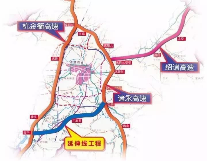 近日,绍诸高速公路诸暨延伸线工程交工验收会议在诸暨举行.