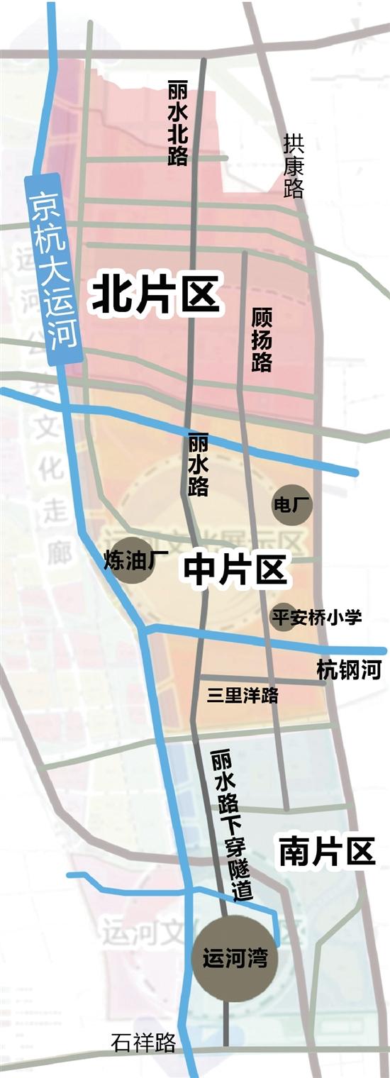 2022年,杭州城北新中心—运河新城将基本建成.