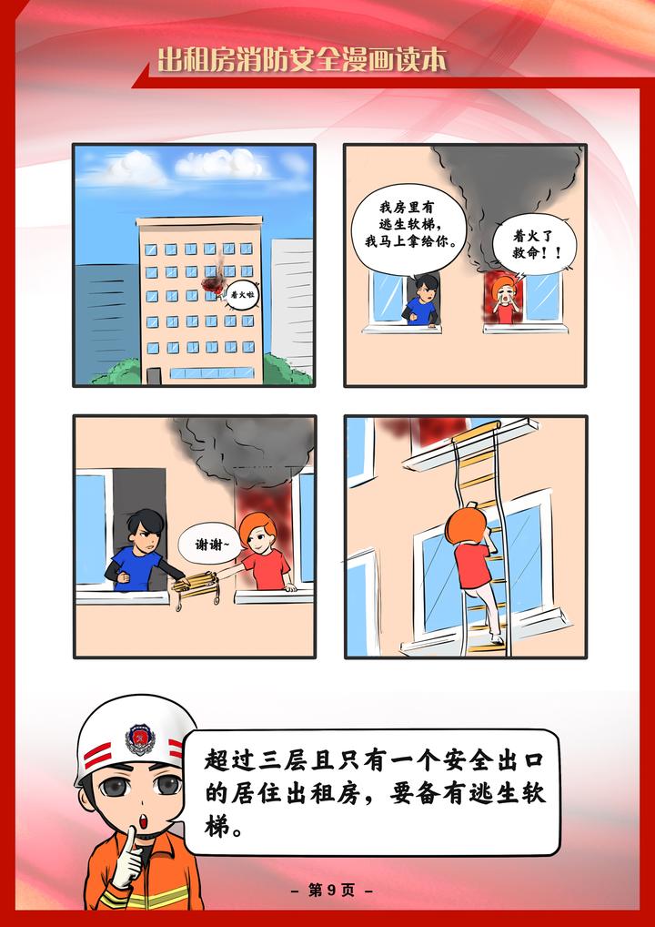 出租房消防安全漫画读本