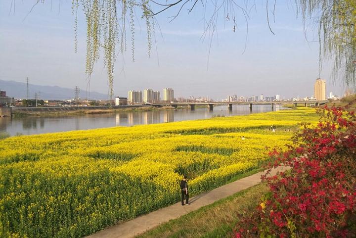 《城在园中》m.zhou摄于婺江边
