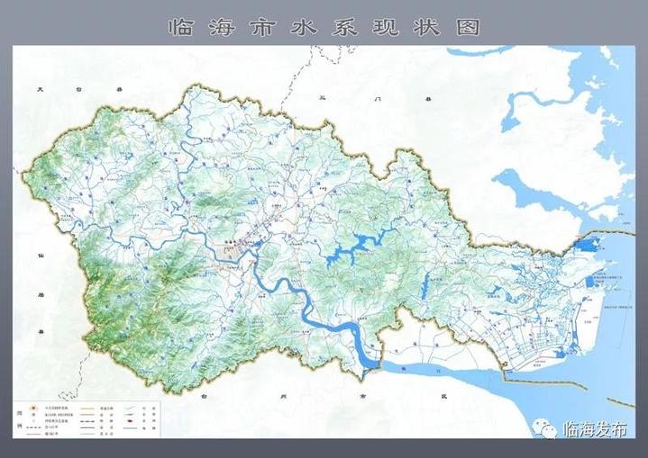 临海,拥有6374条水体,其中劣Ⅴ类小微水体1056处,东部三镇位于台州市图片