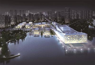 临平新城还在东湖边打造临平文化设施综,建设图书馆,美术馆,规划