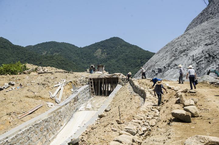 甘山岭水库除险加固接近尾声