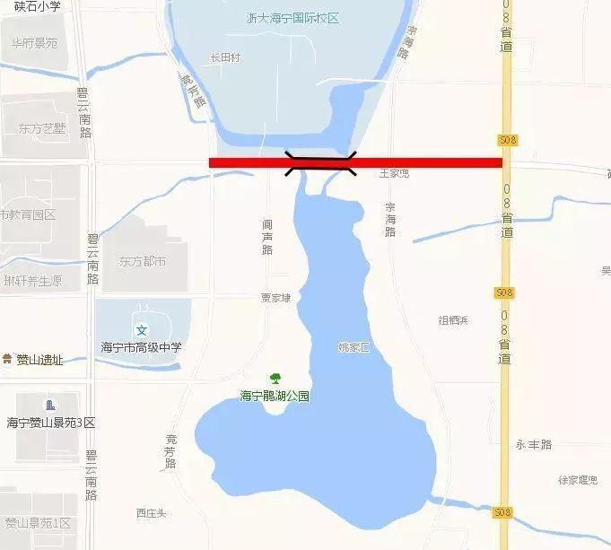 海宁鹃湖大桥今日通车!还有观光专用道见证鹃湖美