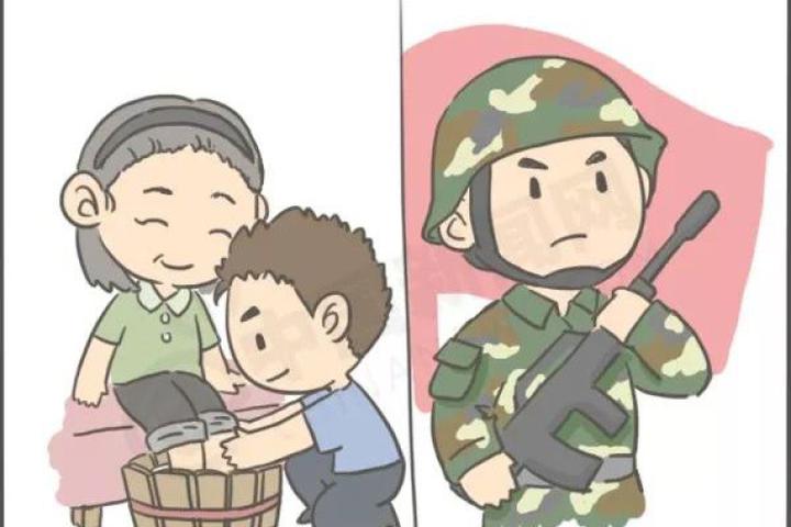 我家有个当兵的人!这组漫画太暖了!