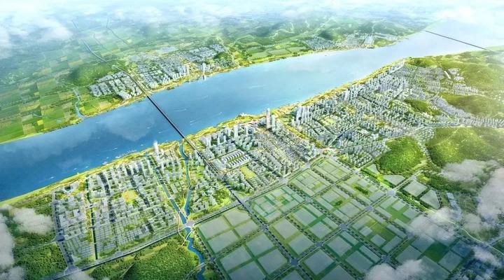 (一江两岸全景效果图)