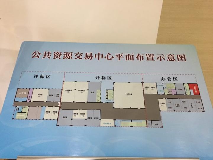 庆元公共资源交易中心平面示意图