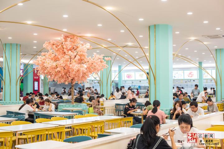 舌尖上的食堂 浙江万里学院打造小清新格调食堂
