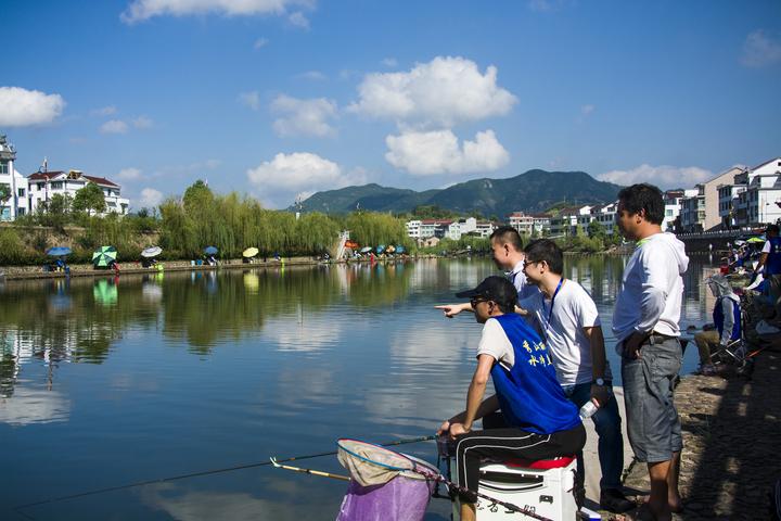 钓鱼此次万家文化礼堂庆丰收(岭口村)活动暨缙云县首届"丽水香鱼"休闲