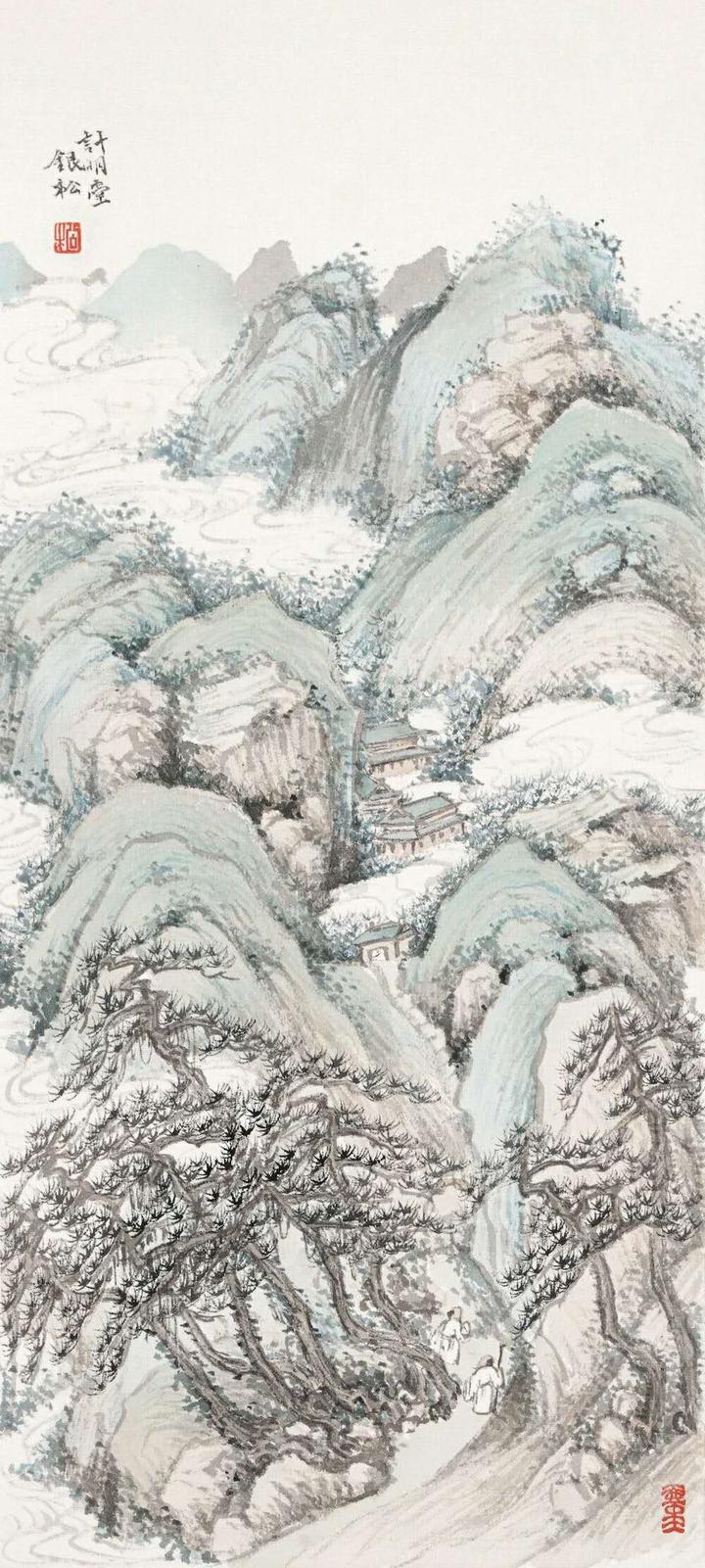 采蓝不忍归 结庐南山下 温州籍画家鲍银松入京办画展