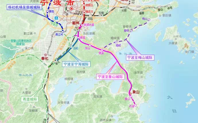 宁波至梅山城际轨交方案研究有新进展 未来还有象山