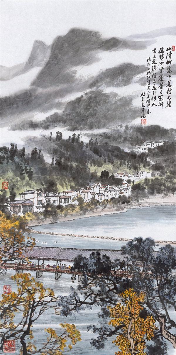 旧貌变新颜杭州美丽乡村中国画展纪念改革开放四十周年