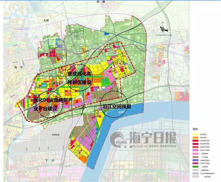 3,龙渡湖南侧区块建设,提升融杭力度.