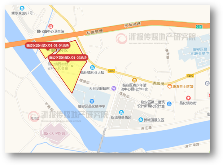 昌化镇宅地位置图(来源:浙报传媒地产研究院 决策通)