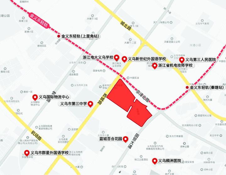 该地块所在的北苑街道,是义乌传统的工业强镇,居民购买力较强,将为