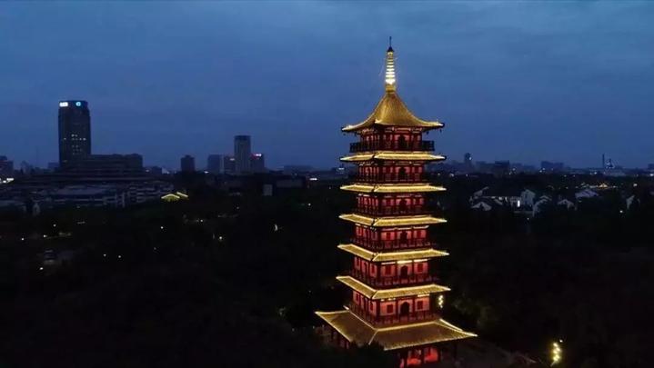 壕股塔,湖心岛率先亮灯……已经很"靓"的嘉兴夜景还要