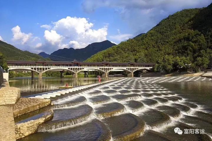 富阳城区到湖源龙鳞坝的直通