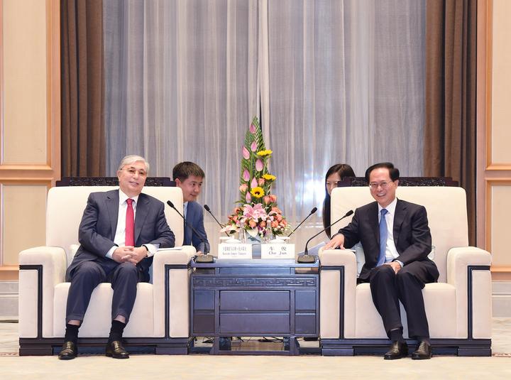 省领导陈金彪,朱从玖,陈小平,中国驻哈萨克斯坦