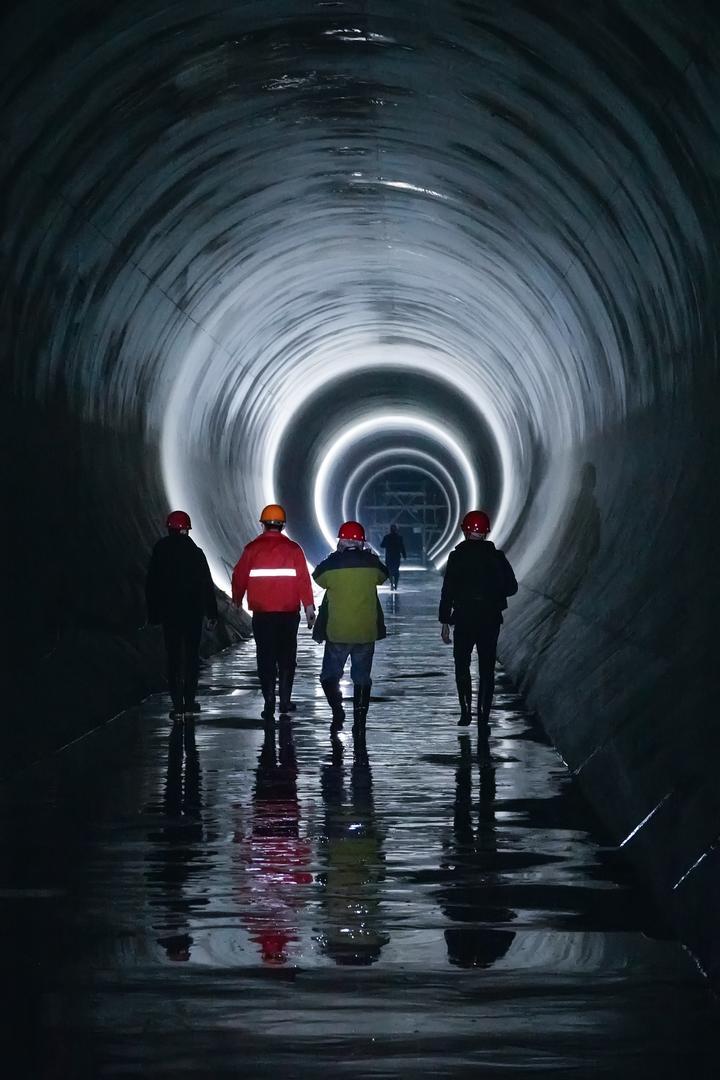 竹牌村,进水口实景其中,配水工程西起淳安千岛湖,东至余杭闲林水库