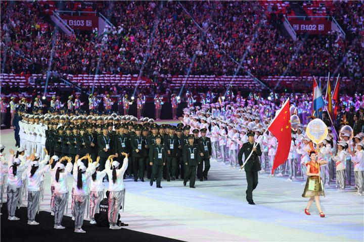 和平之光闪耀军运丨第七届世界军人运动会开幕式侧记