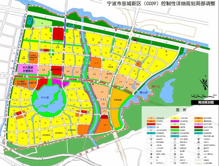 拟调整的用地规划图