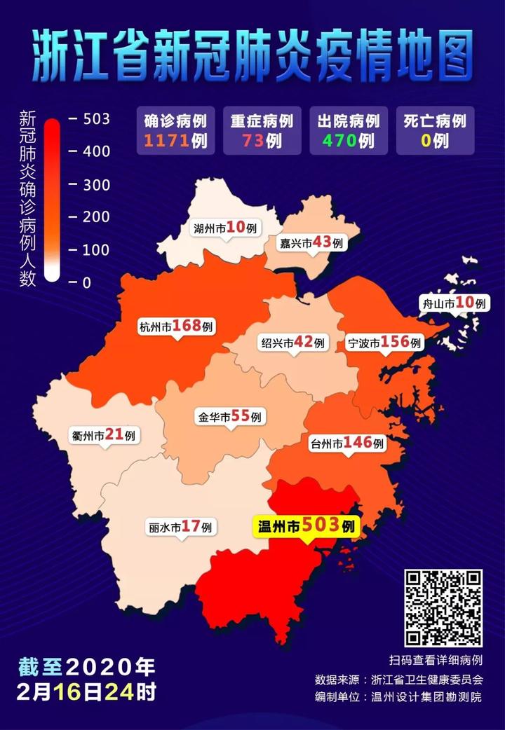 温州市新冠肺炎疫情分布地图公告2020年2月17日