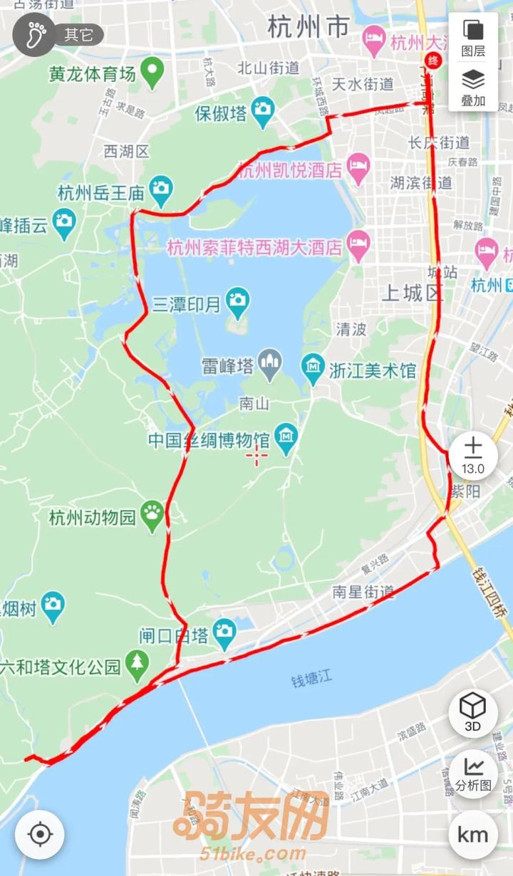 这30公里的骑游西湖线路,各路体育人帮你测评好了
