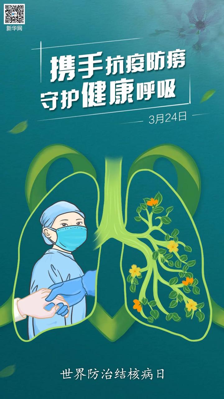 第25个世界防治结核病日:"携手抗疫防痨,守护健康呼吸"