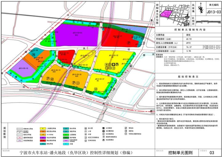 关注| 批前公示 宁波市火车东站潘火地段(仇毕区块)控制性详细规划