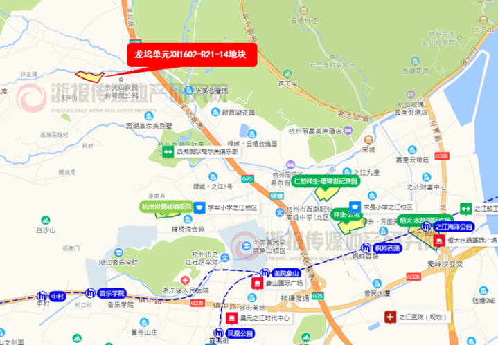 目前区域项目主要集中在之江及转塘镇区.