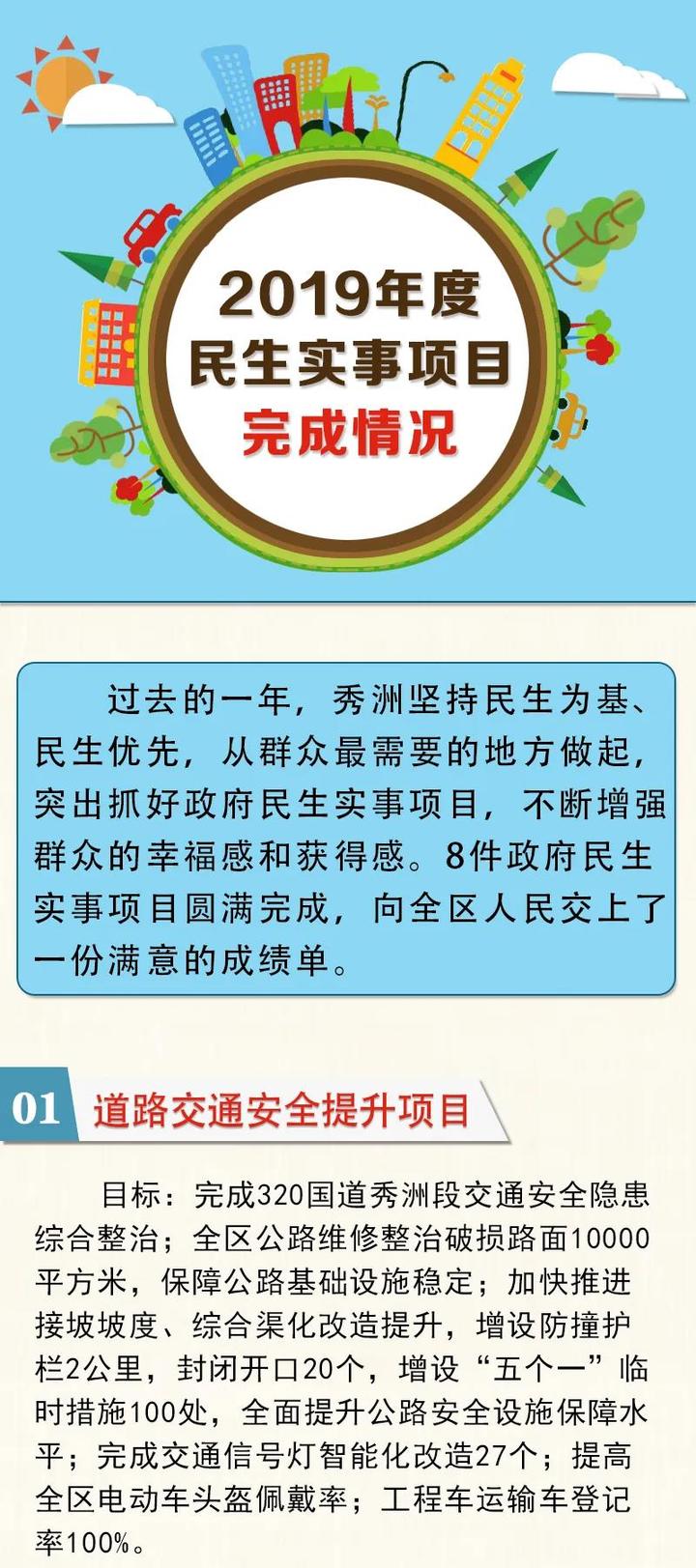 秀洲人 请查收这份2019年民生实事"成绩单"!