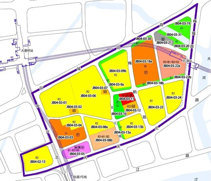 批后公布宁波市江北区大庆北路地段控制性详细规划局部调整孔浦片