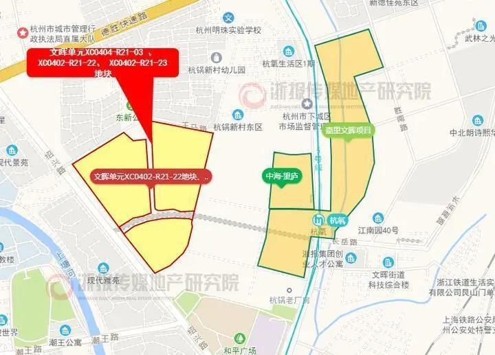 7月67杭州土拍文晖单元宅地限价每平方米51700元下沙大学城北地块
