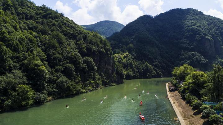 早安·富阳|湖源山乡的夏日对白:快来"十八般花样"嬉水