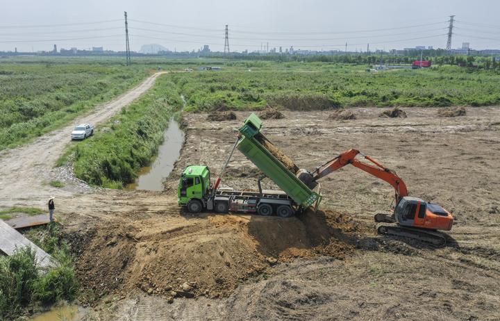 建筑渣土有了家我区渣土临时消纳场一期建设完工正式启用