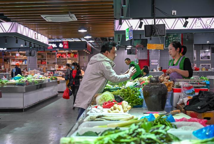 杭州城东菜篮子笕桥农贸市场华丽变身