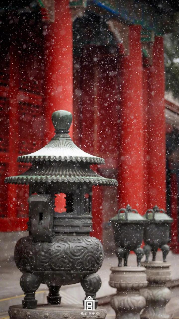 北京初雪你们等的故宫照片来了