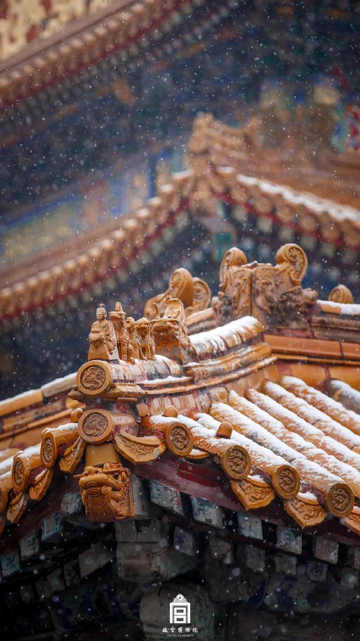 北京初雪你们等的故宫照片来了