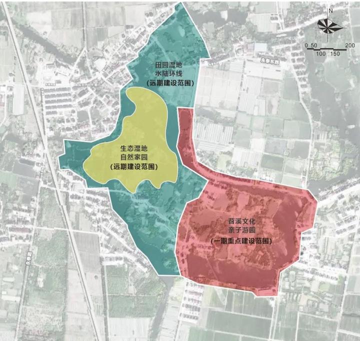 湿地公园位于杭州市余杭区仁和北片区永胜村,永泰村,渔公桥村,是水乡