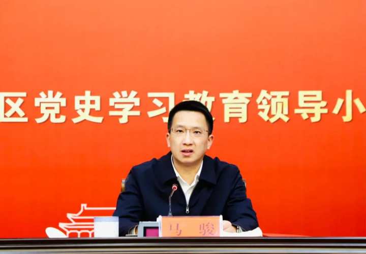 区委副书记马骏,区委常委,宣传部长李羚参加.