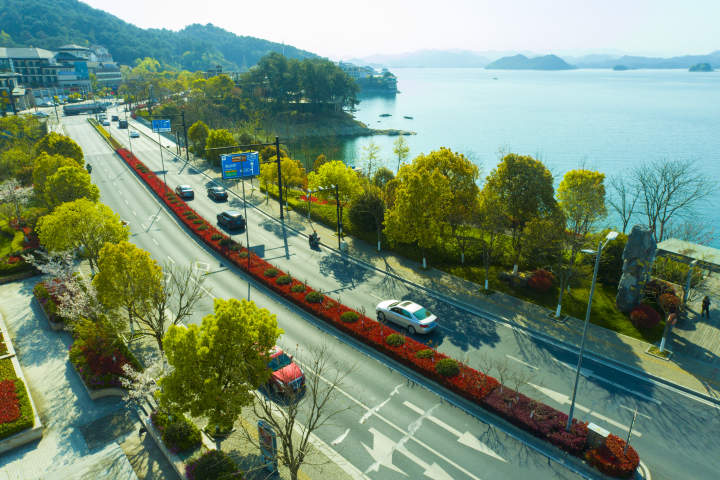 淳安淳杨线成千岛湖景中景