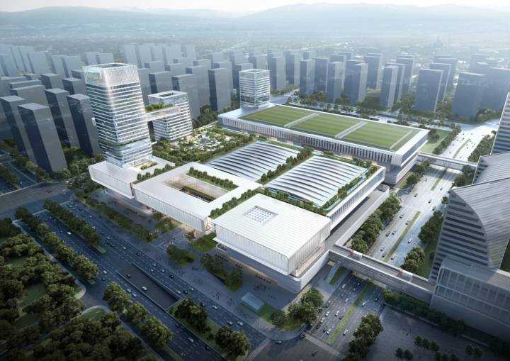 up杭州·联连萧山丨杭州国际博览中心二期进入实质性建设阶段
