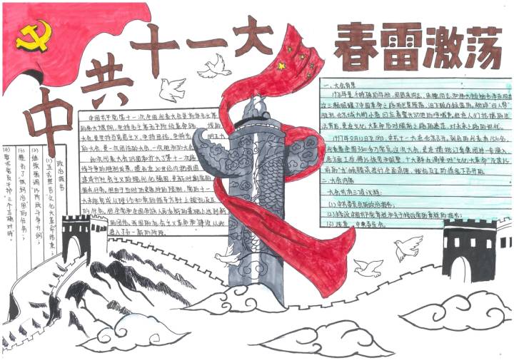 共"画"初心!嘉兴南湖学院百名党员手绘百张党史画报