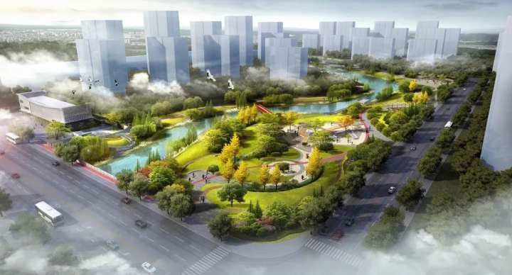 总景观面积4万平方米富阳将新建一个滨水公园