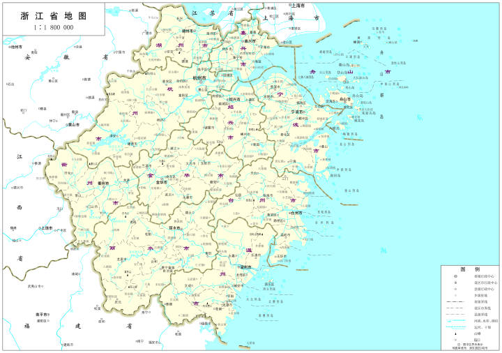 可登陆浙江省地理信息公共服务平台,下载查看各个版本精度的地图哦!