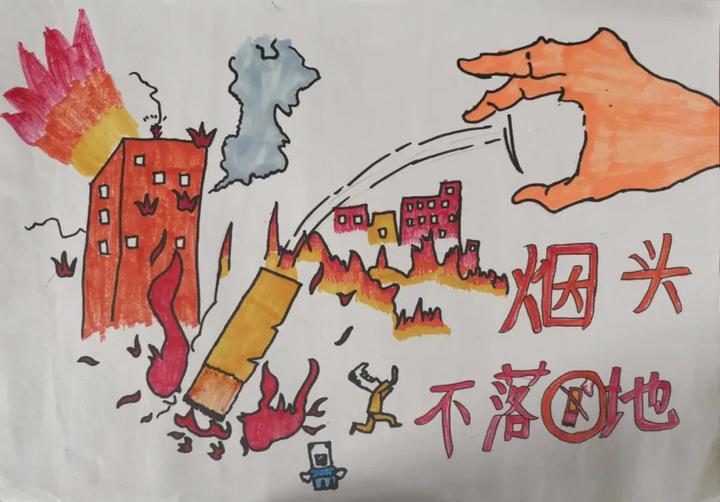 (向上滑动哦)   三年级   "烟头不落地"   全县的少先队员们,让