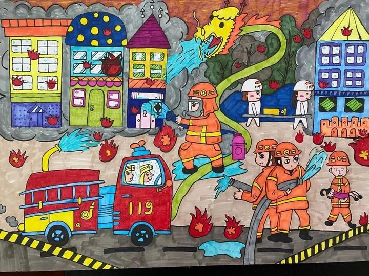 "我是小小消防员"绘画作文获奖名单出炉