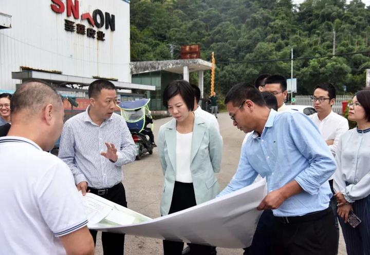 黄慧在水头腾蛟闹村调研城镇开发建设时强调:加速推进