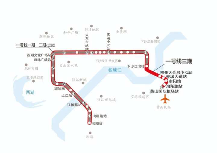 计划下周,杭州4条地铁线路开通初期运营!萧山涉及3条!