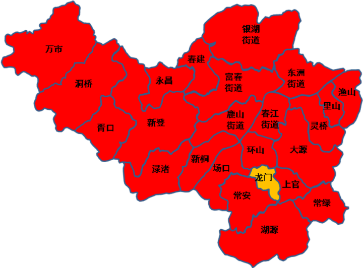 富阳24个乡镇(街道)2021年1-2月空气质量排名来